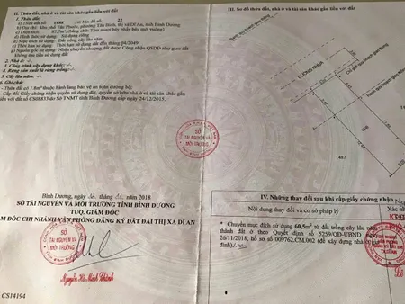 Bán lô đất đường nhựa Tân Bình Dĩ An Gần Mỹ Phước Tân Vạn Giá 2 tỷ 2