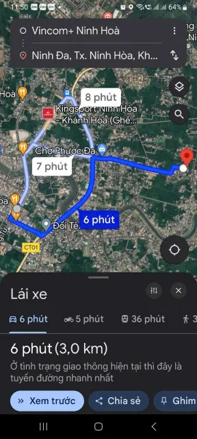 0938.113.403 Đất full 100% thổ cư Phường Ninh Đa, đường bê tông 3m, cách Vincom 5 phút đi xe