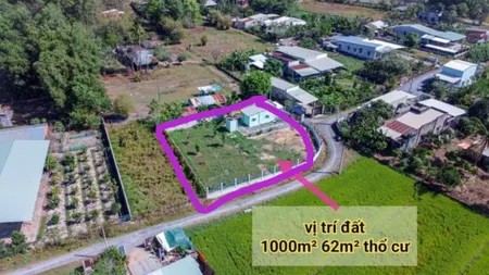 Đất thổ có nhà  2Mt siu đẹp. Tỉnh lộ 7 xã An Nhơn Tây  64 x32