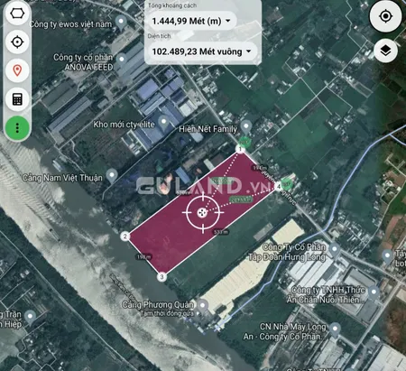 Bán  đất nông nghiệp 100000m² , giá 450 tỷ tại, Xã Long Cang, Huyện Cần Đước, Long An
