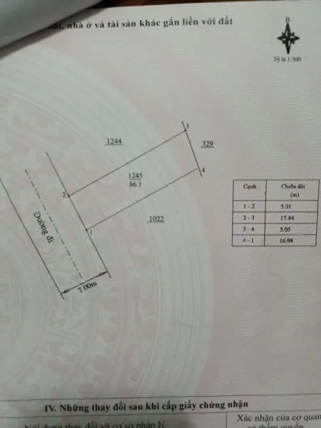 Chính chủ cần ra gấp lô đất đường Trần Quốc Toản, Đức trọng