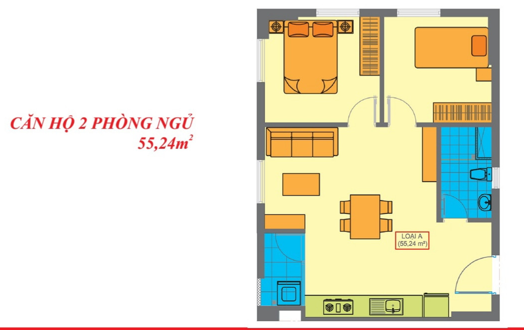 Thiết kế căn hộ Becamex Định Hòa