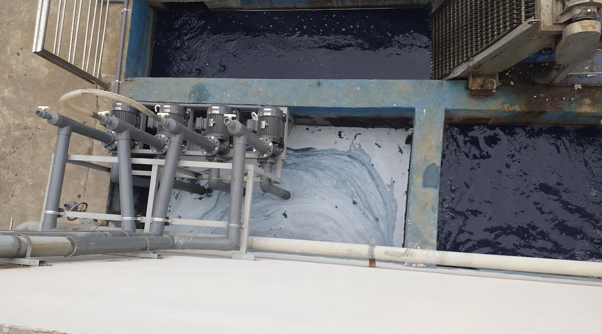 Khu vực máy móc xử lý nước thải tại khu công nghiệp Bảo Minh