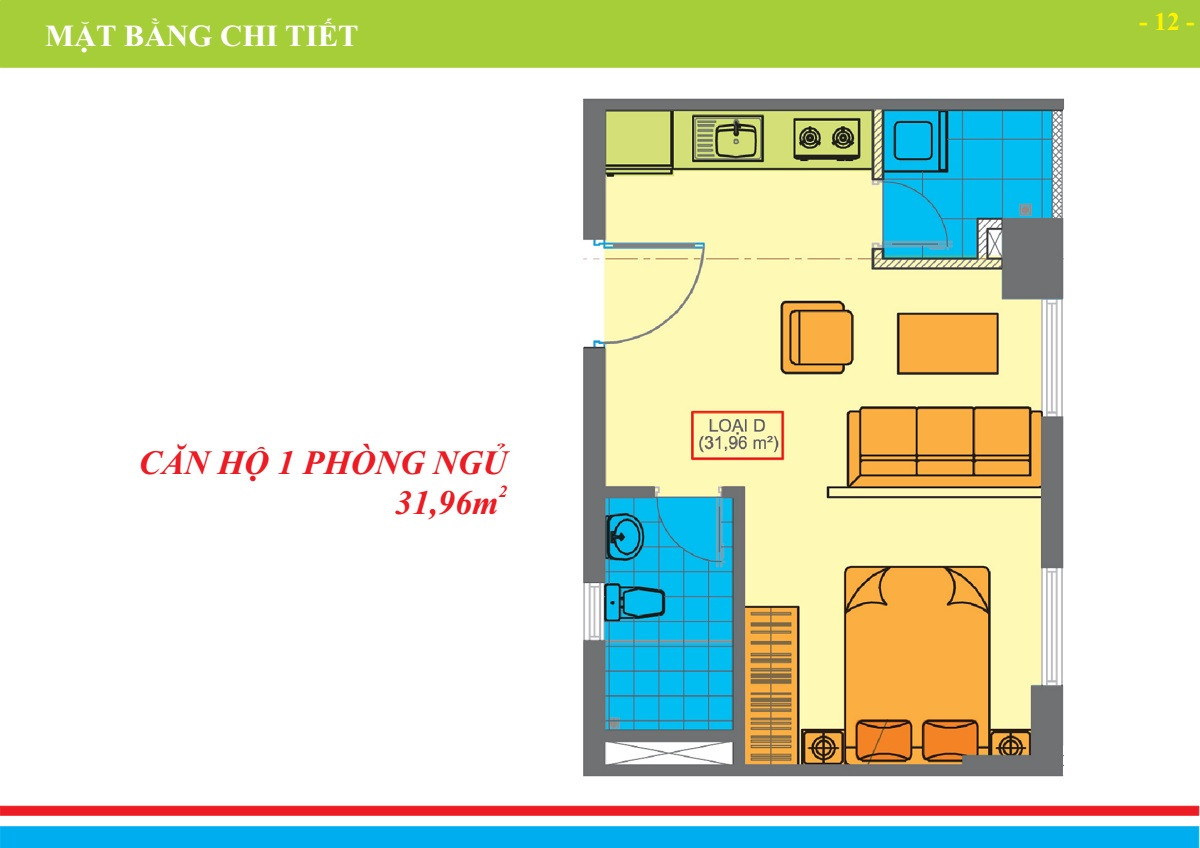 Mặt bằng căn hộ Becamex Định Hòa